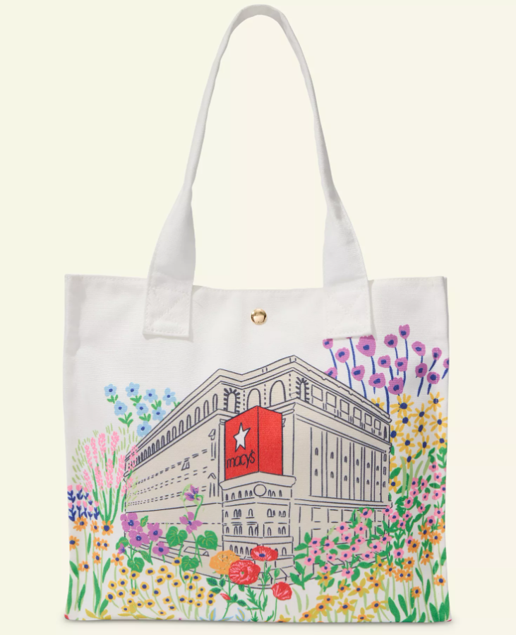 Macy's Floral Tote Bag