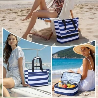 Beach Bag & Cooler Set