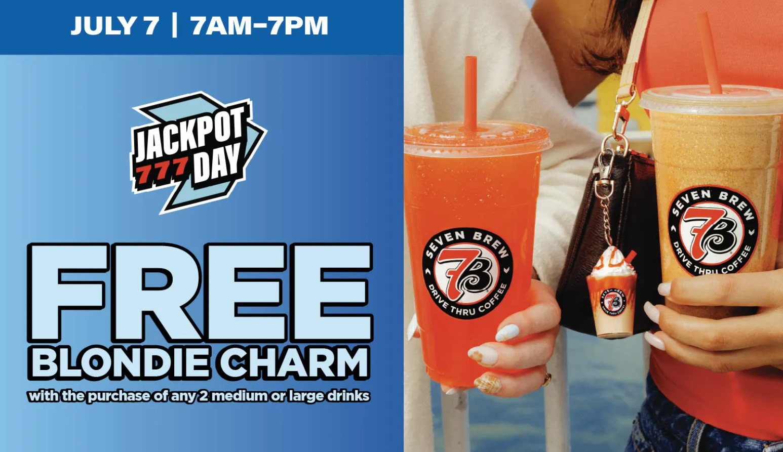 FREE 7 Brew Blondie Bag Charm