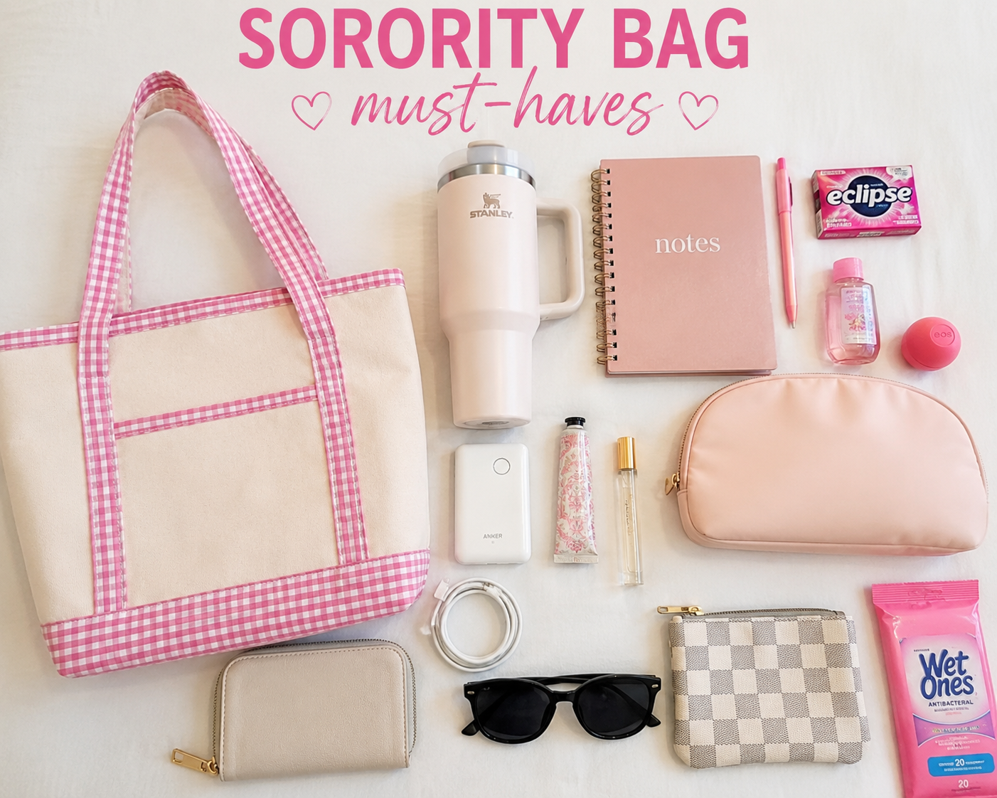 Sorority Rush Bag Essentials
